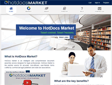 Tablet Screenshot of hotdocsmarket.com